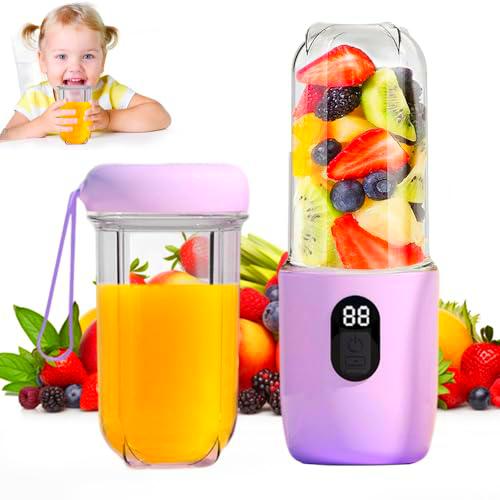 Batidora portátil de 500 ml, mini licuadora portátil