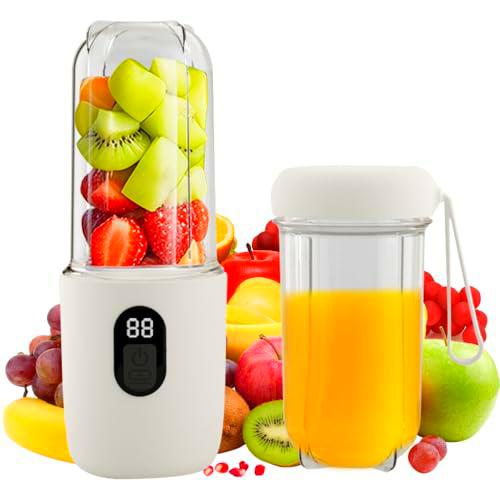 Batidora portátil de 500 ml, mini licuadora portátil