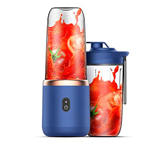 Licuadora portátil Mini licuadora de Jugo Fresco USB Personal con una Taza de Jugo batido 6 Cuchillas licuadora de 450 ml Batidos máquina mezcladora de Frutas eléctrica de Mano para Deportes
