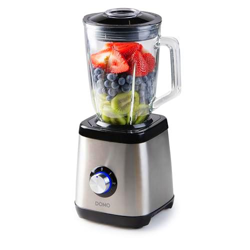 DOMO DO1133BL - Blender Edelstahl - Glaskrug (1,5 L, 1000 W)