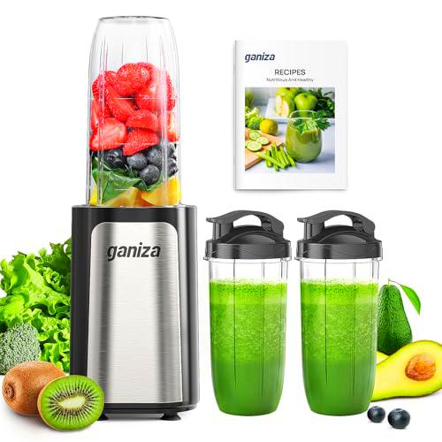 Ganiza Batidora de 900 W, mini licuadora para batidos