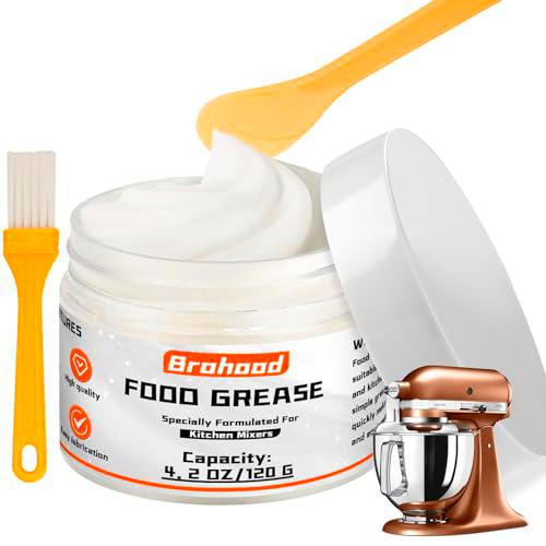 Brohood Grasa de grado alimenticio, grasa de grado alimenticio de 4 onzas para batidora de pie Kitchenaid