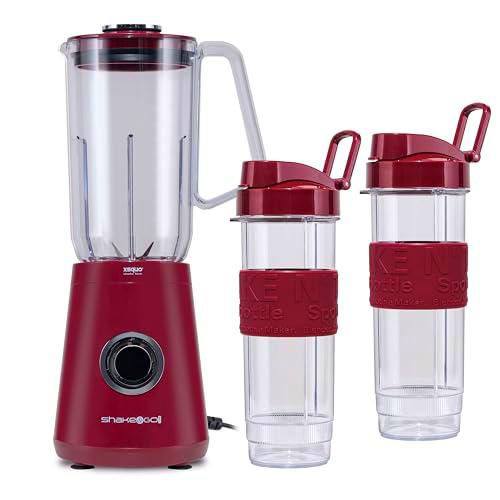 Batidora de Vaso Personal 3 en 1 Shake &amp; G, 500W, Incluye 2 Botellas Shaker de 570ml