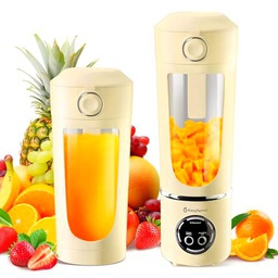 Easy Speed Portátil Batidora,700 ml Mini Licuadora Personal,1500 mAh Eléctric Tipo C por USB