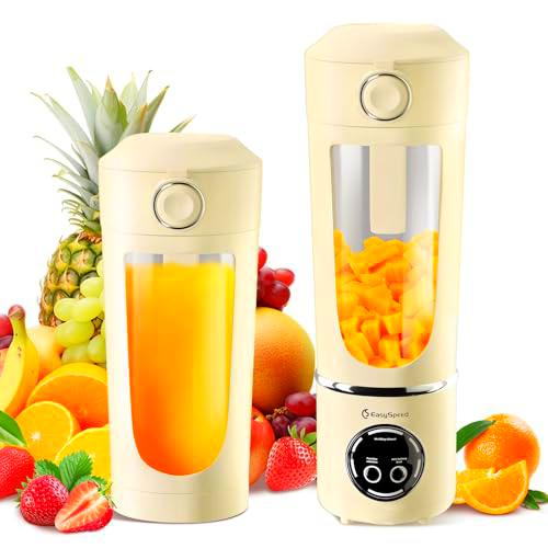 Easy Speed Portátil Batidora,700 ml Mini Licuadora Personal,1500 mAh Eléctric Tipo C por USB