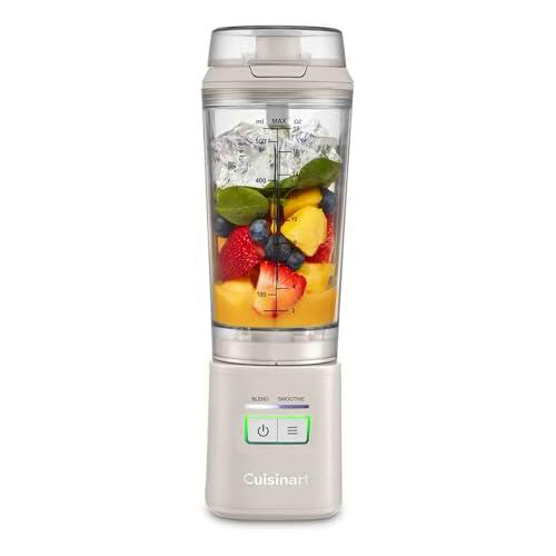 Licuadora portátil Cuisinart® Blast &amp; Go | USB-C | Vaso de 500ml sin BPA | 20.000 RPM | 2 modos: Mezcla/Smoothie | Hielo