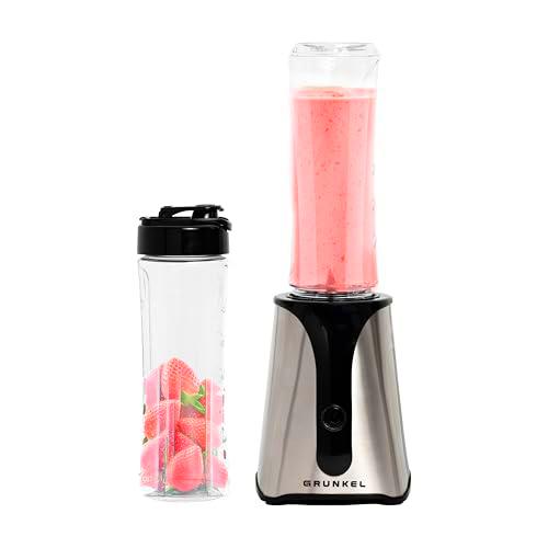Batidora de Vaso portatil GRUNKEL - BAT-350 SMOOTH SS de 350W con Cuchillas de Acero Inoxidable
