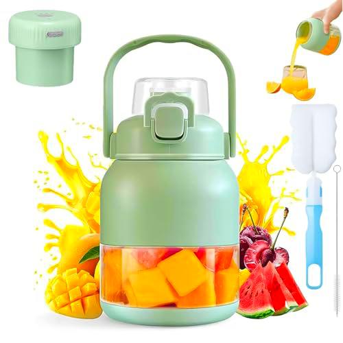 Aischens - Batidora portátil de 800 ml, extractor de jugo de cítricos eléctrico y batido para viajes