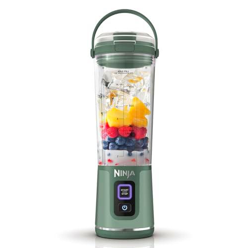 Ninja Blast Batidora portátil, Vaso de 530 ml con tapa antigoteo y boquilla para sorber