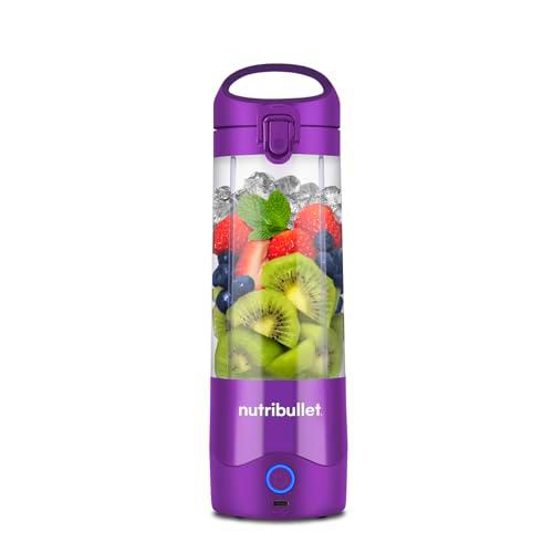 nutribullet Batidora portátil en color morado, potente hoja extractora