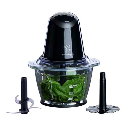 Stanley Rogers Batidora de vaso y multipicadora, 500 W con recipiente de cristal de 1 L