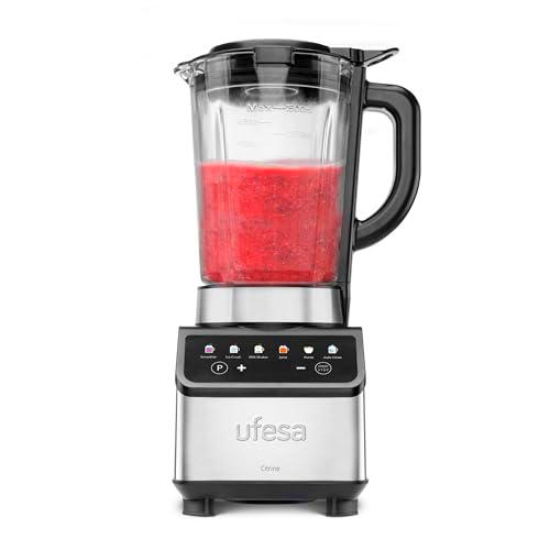 Ufesa Batidora de Vaso Digital Citrine 1200W, Jarra de Cristal 1,5L