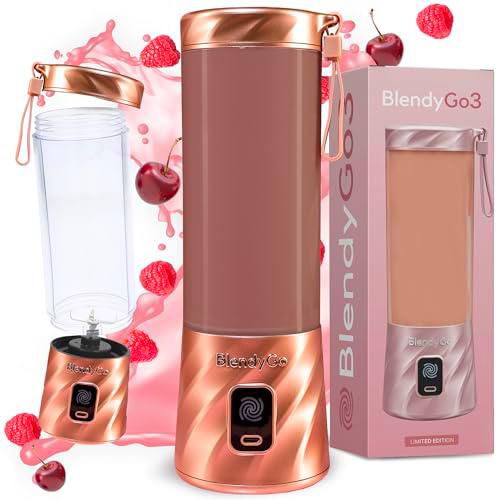 Batidora BlendyGo 3, batidora de vaso portátil, blender recargable por USB