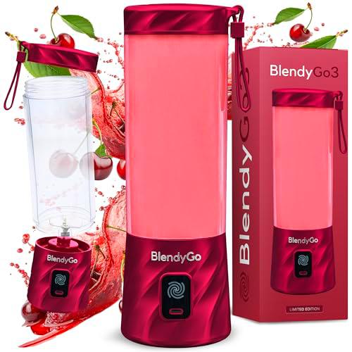 Batidora BlendyGo 3, batidora de vaso portátil, blender recargable por USB