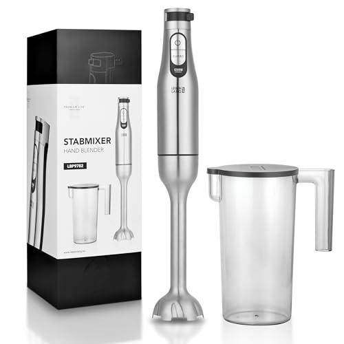 LEBENLANG Premium Batidora mano 1200W acero inoxidable