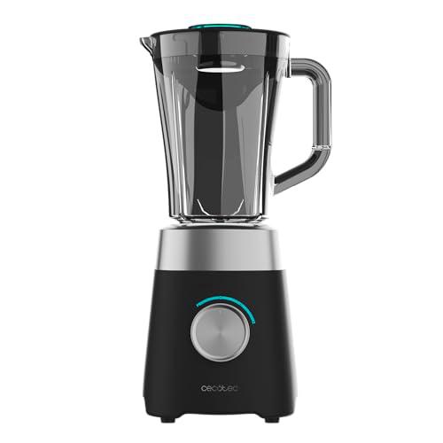 Cecotec Batidora de Vaso con Jarra de 1,5L Power Black Titanium 1300MAX B