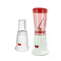 All Shop – Batidora eléctrica con jarra de 400 ml, molinillo de 200 W Hoomei HM-6708 (rojo)
